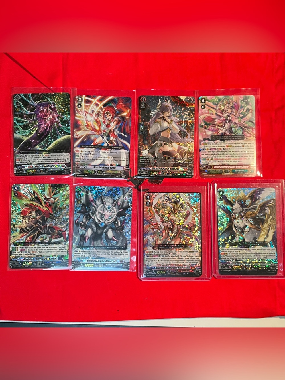 Cardfight Vanguard Collectible Trading Card Lot - Vintage Rare Holo Foils